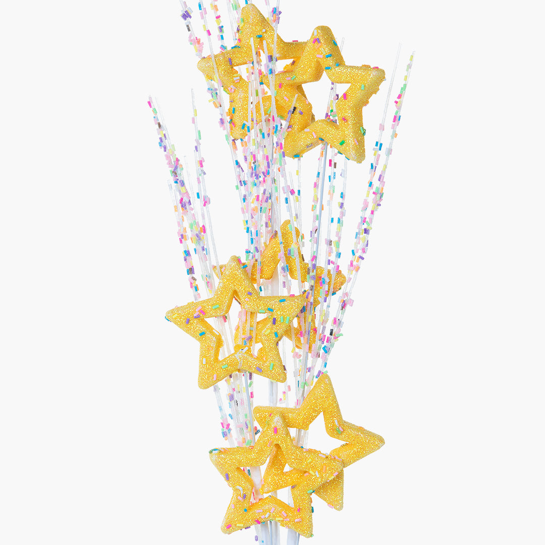 JC HAPPY SUGAR Yellow Star Branch 87cm