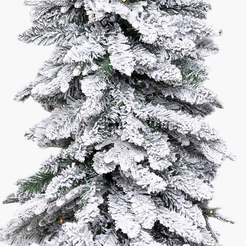 JC Karlı Yılbaşı Ağacı 210cm (Kendinden Led'li)