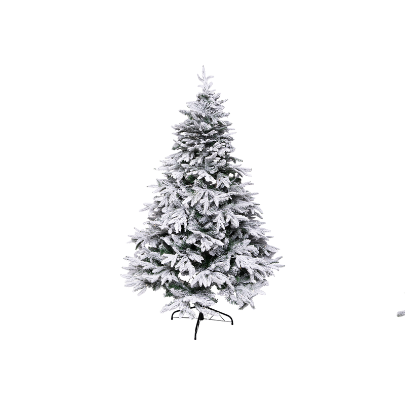 JC Karlı Geniş Yaprak Yılbaşı Ağacı 240cm (Kendinden Led'li)