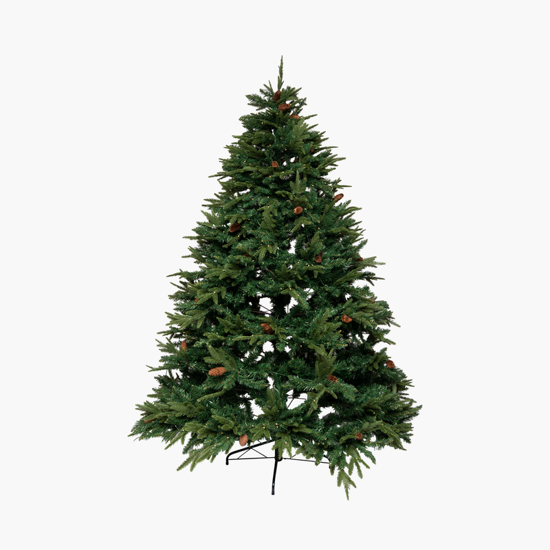 JC Kozalaklı Yılbaşı Ağacı 240cm (Kendinden Led'li)