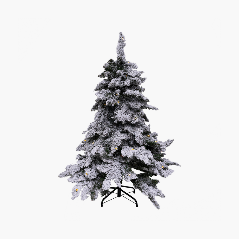 JC Iceland Karlı Yaprak Yılbaşı Ağacı 120cm (Kendinden Led'li)