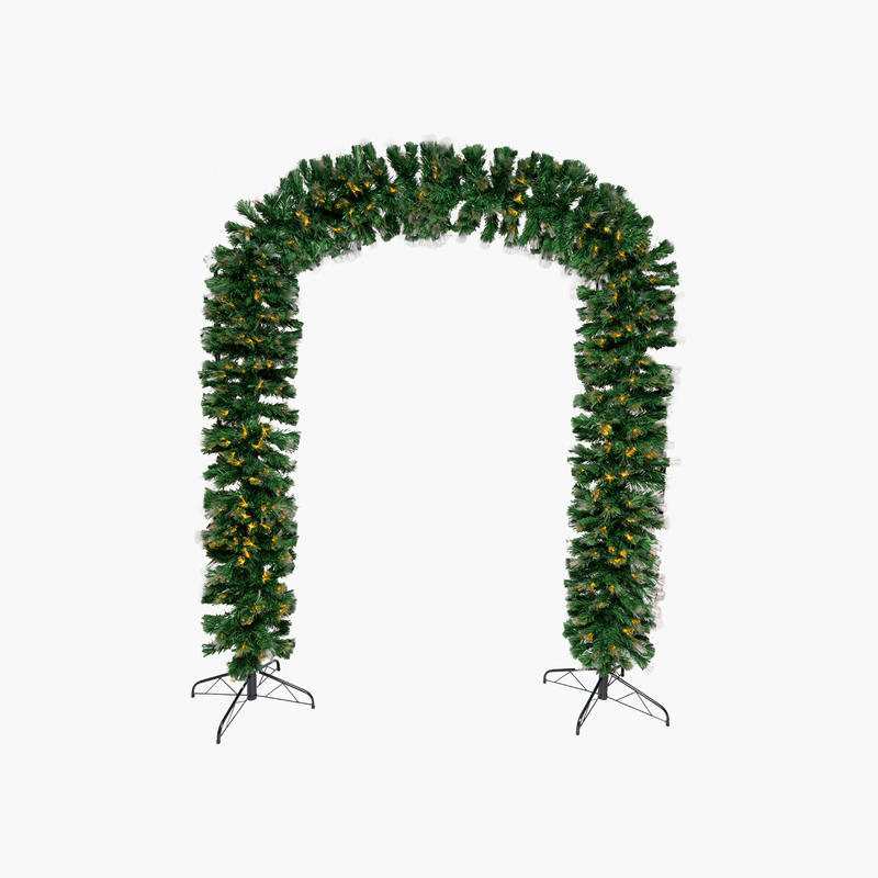JC Kozalaklı Ve Kokinalı Uzun Dekor Garland  300cm  L (Kendinden Led'li)